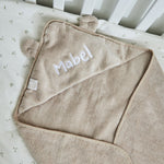 Personalized Oatmeal Small Hooded Towel