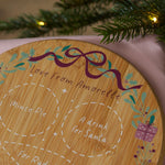 Personalised Pink Christmas Santa Platter