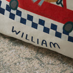 Personalised Blue Checkered Christmas Tree Sack
