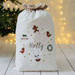Personalised Plush Neutral Christmas Sack