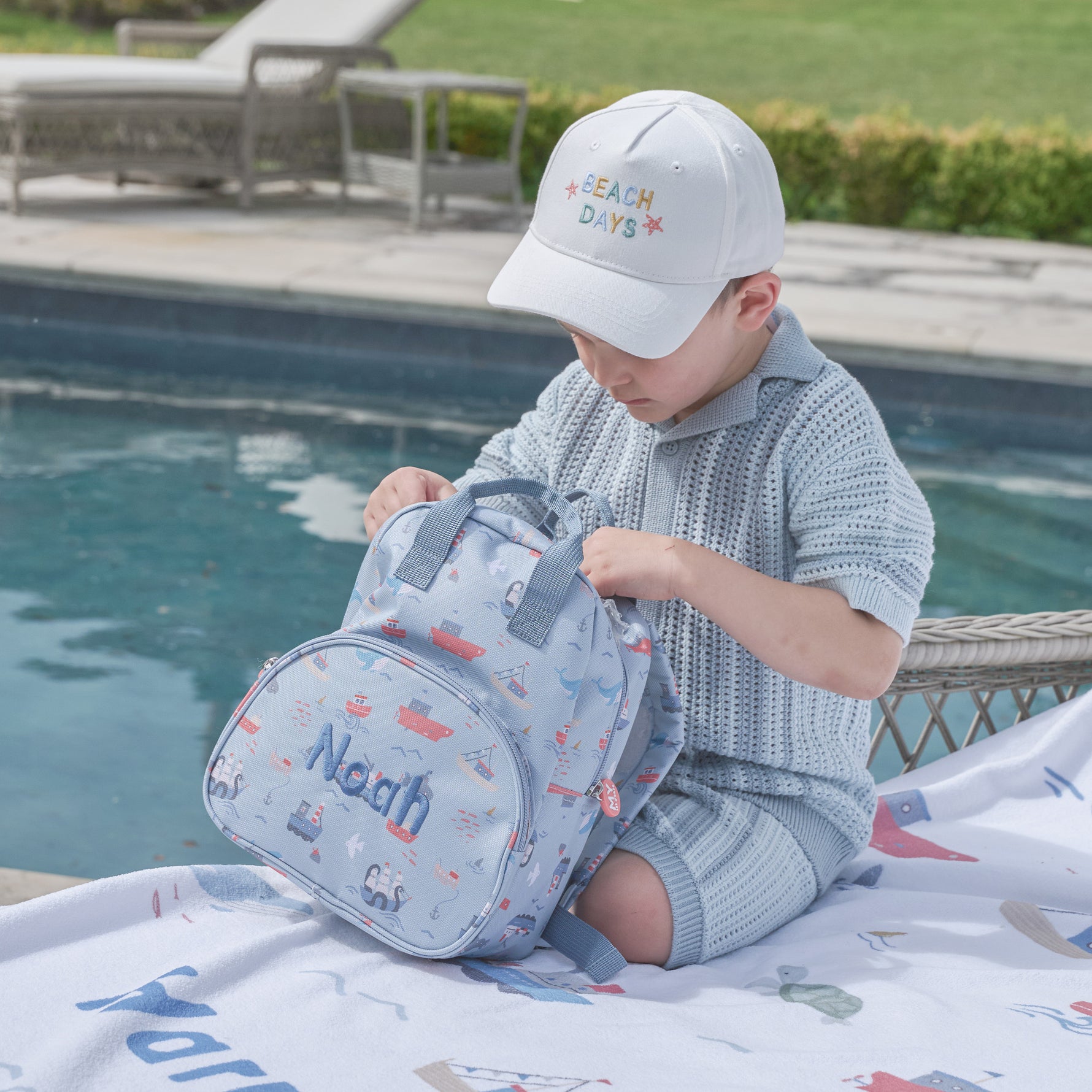 Personalised High Tide Mini Backpack
