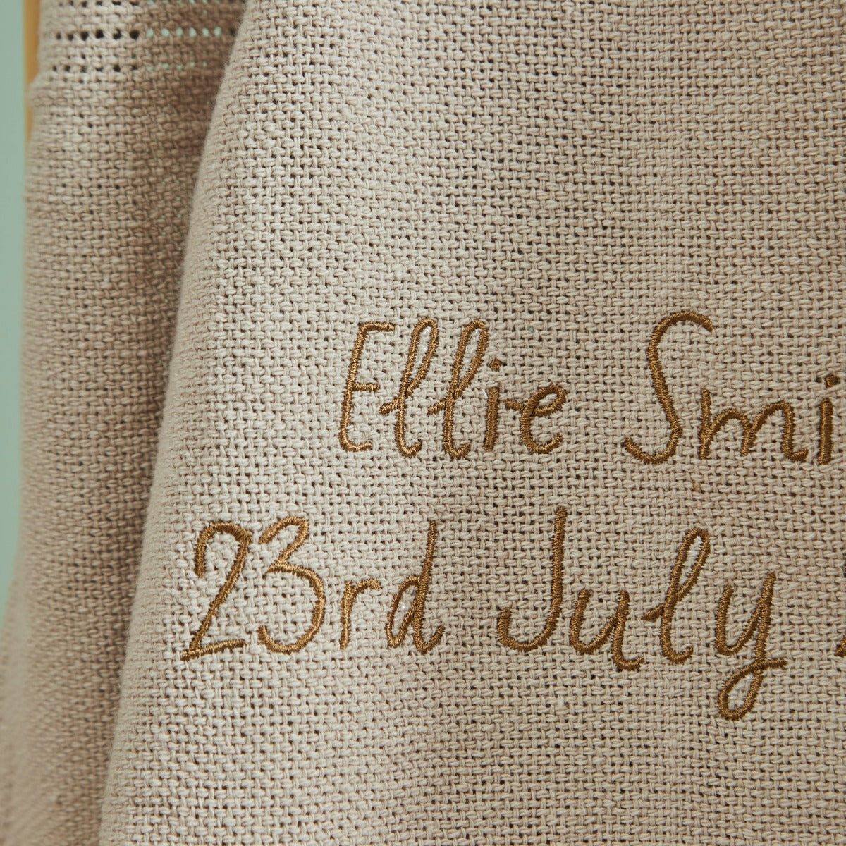 Personalized Oatmeal Cellular Blanket