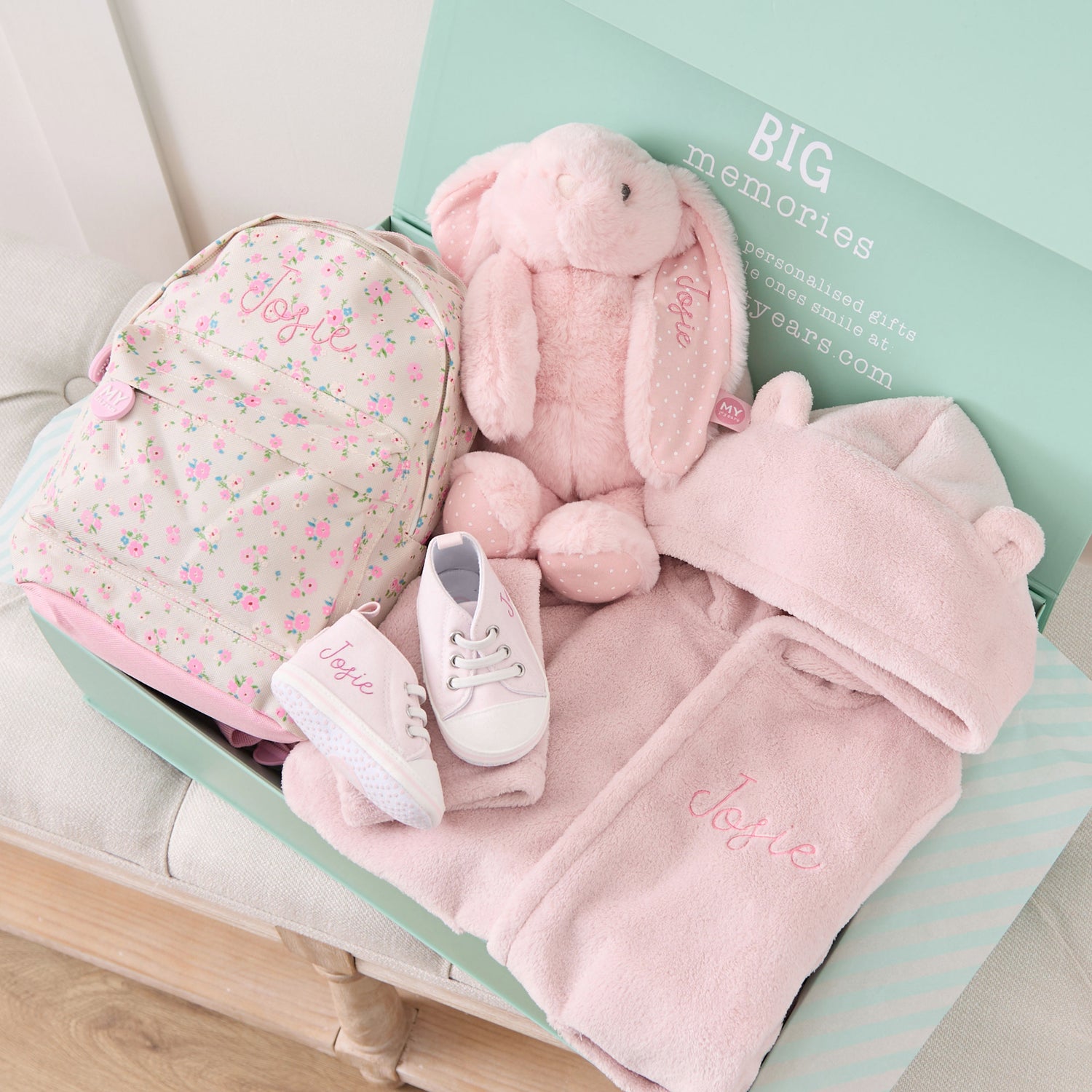 Personalised Pink Best of My 1st Years Gift Set