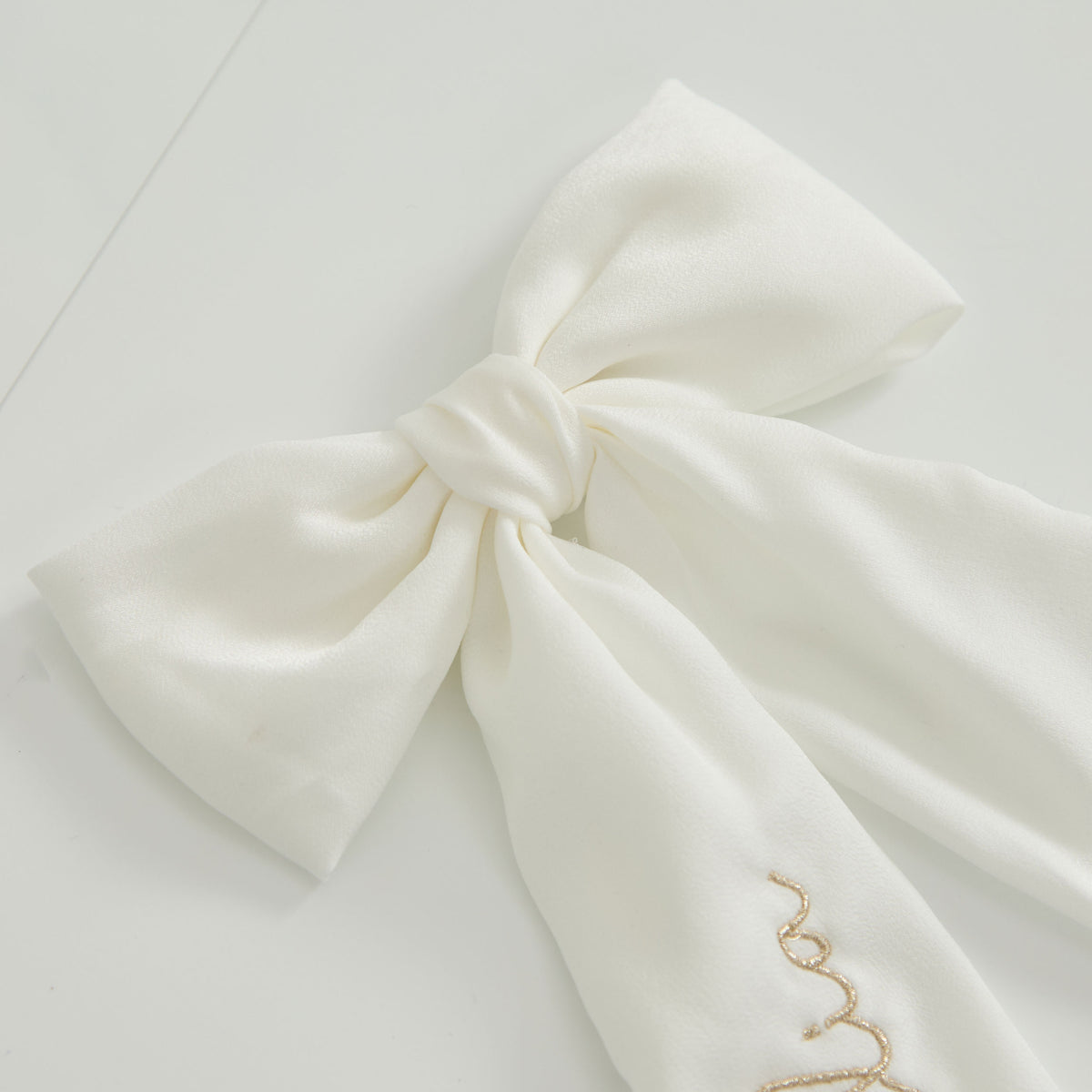 Personalised Ivory Hair Bow