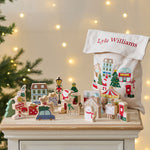 Personalised Christmas Village Wooden Block Set FSC®