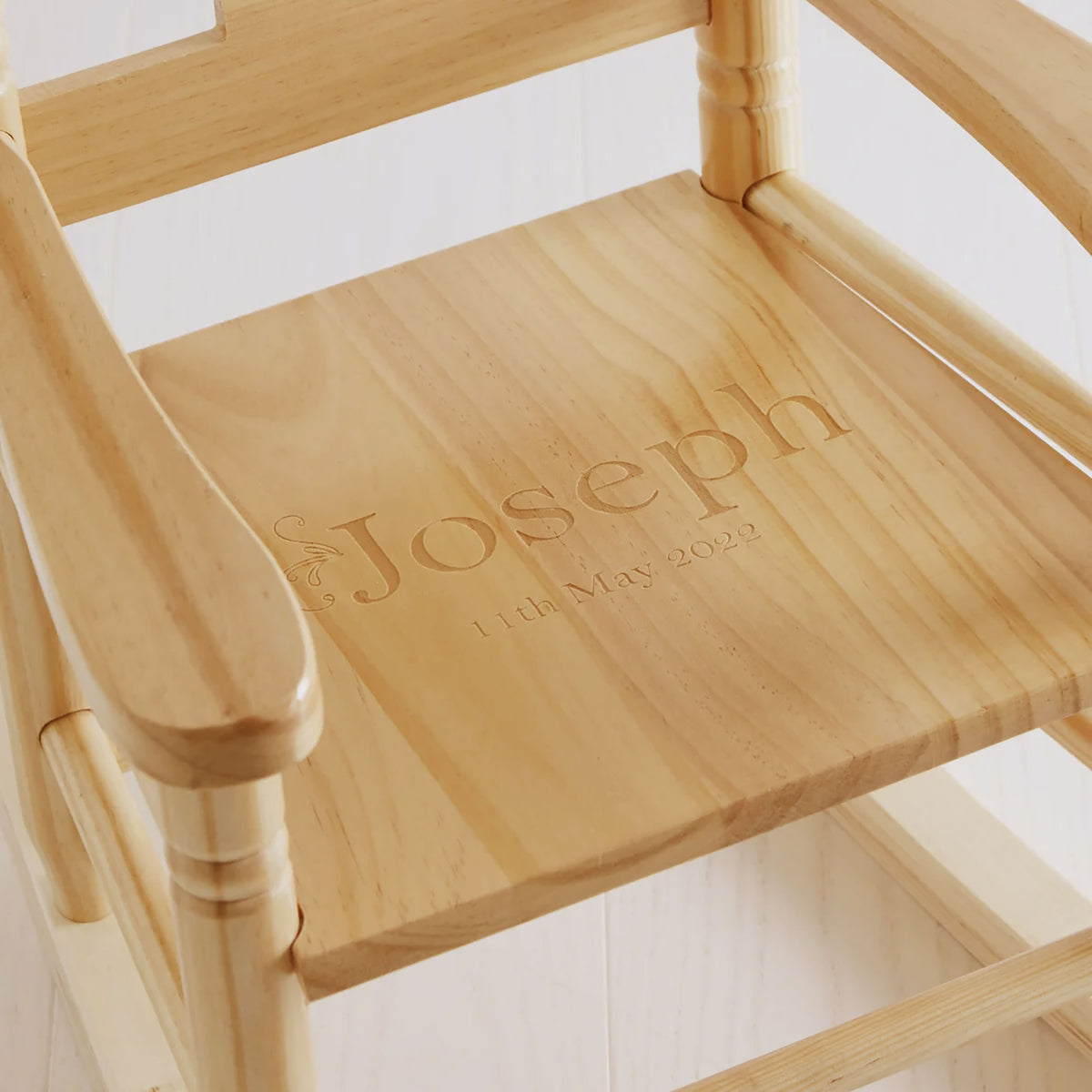 Personalised Traditional Wooden Rocking Chair