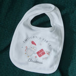 Personalised First Christmas Penguin Bib