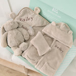 Personalised Oatmeal Splash, Snuggle & Cuddle Gift Set
