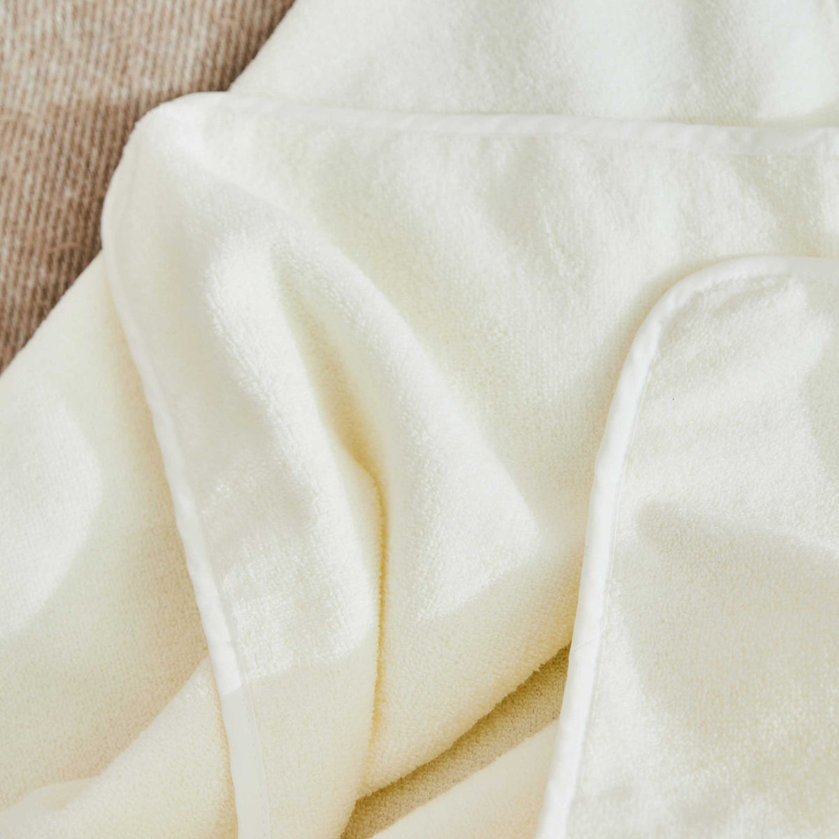 Personalized Large Ivory Hooded Bath Towel