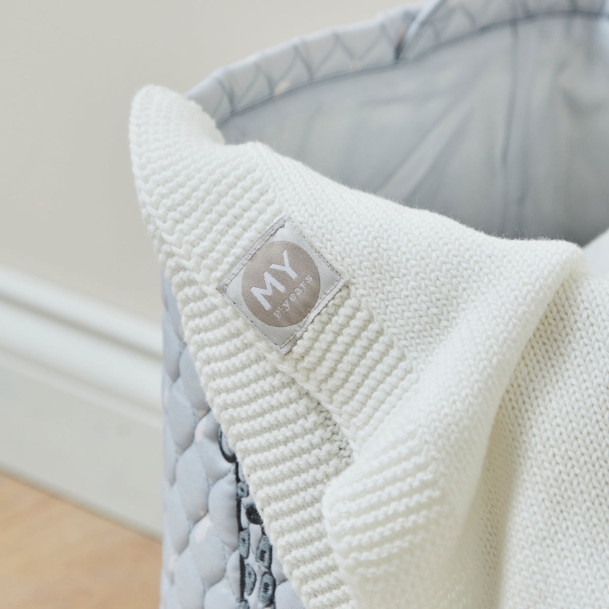 Personalized Cuddle Club Tortoise Ivory Knitted Shawl