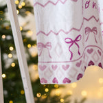 Personalised Pink Christmas Fleece Blanket