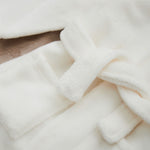 Personalized Biscuit Bear Ivory Fleece Robe