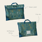 Personalised Khaki Dino Book Bag