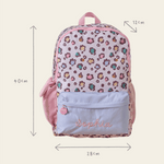 Personalised Leopard Print Big Backpack