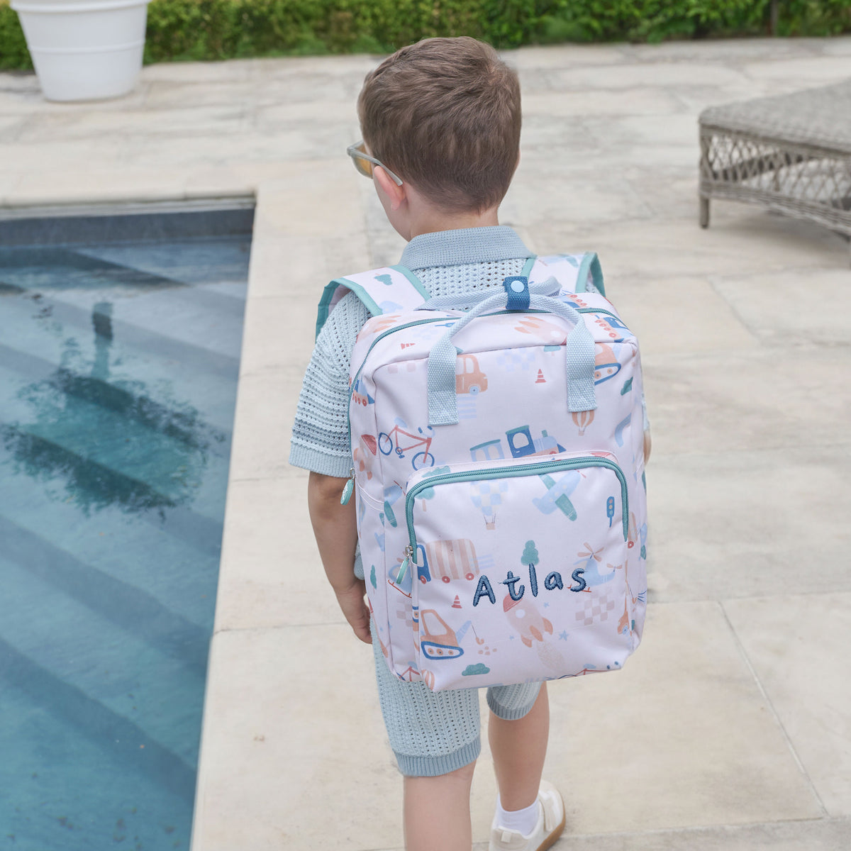 Personalised Under The Same Sky Cube Medium Backpack
