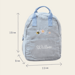 Bumblebee Blue Cord Mini Backpack