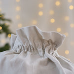 Personalised Blue Checkered Christmas Tree Sack