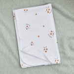 Personalized Yellow Floral Print Jersey Blanket