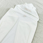 Personalized Ivory Hooded Towel