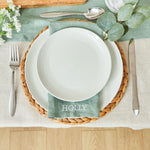 Personalised Rosemary Linen Napkin in Bold Font by Made Yours