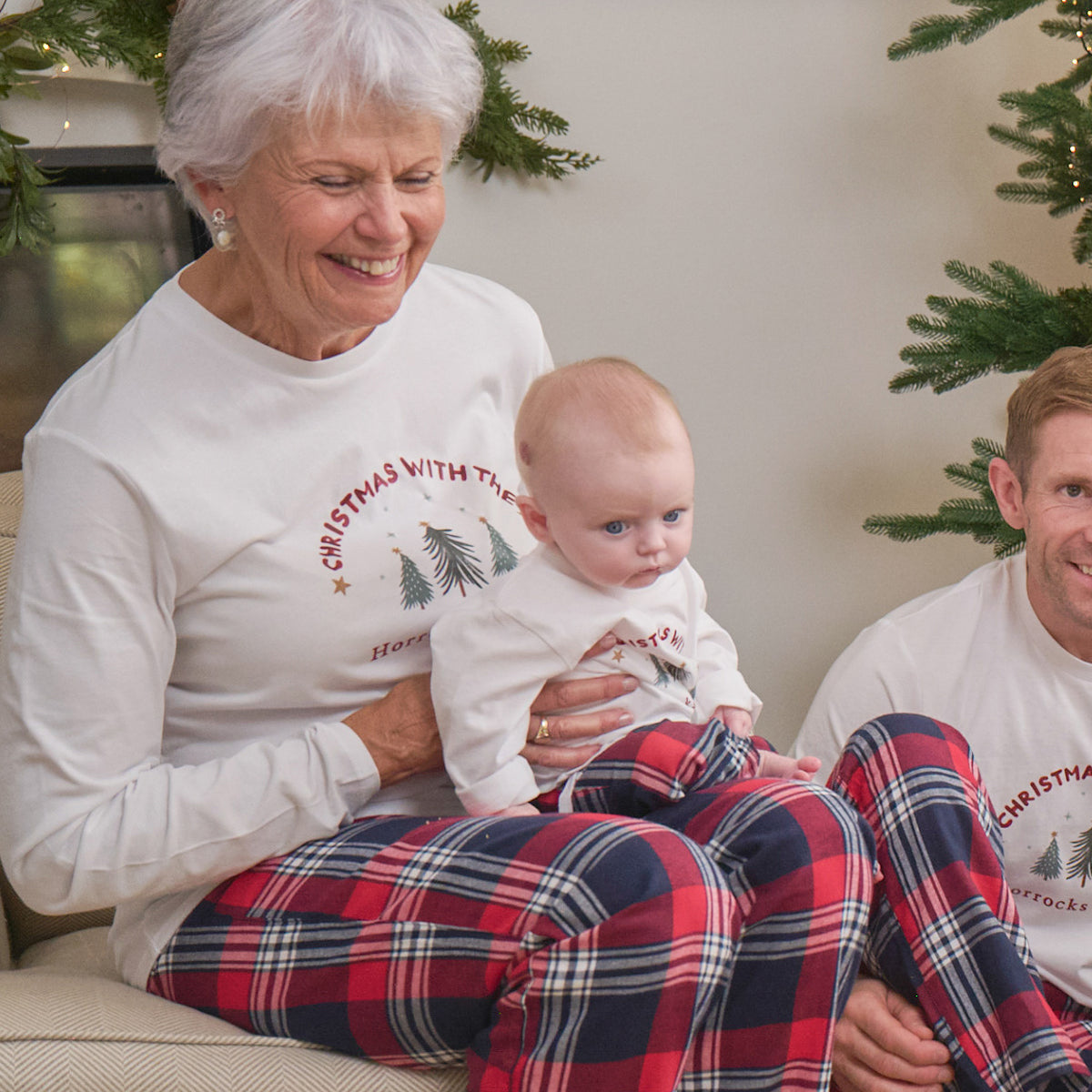 Personalised Womens Family Christmas Pyjama Set