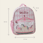 Personalised Harlequin Carousel Medium Backpack