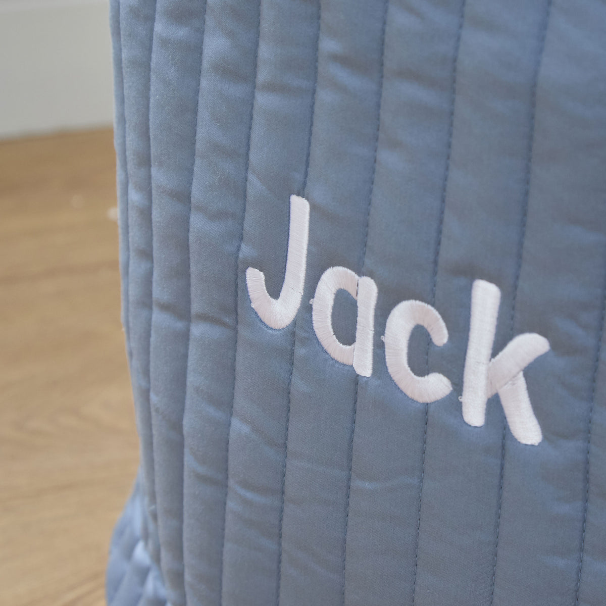Personalised Large Blue Stripe Storage Bag