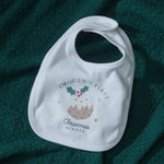 Personalised First Christmas Pudding Bib