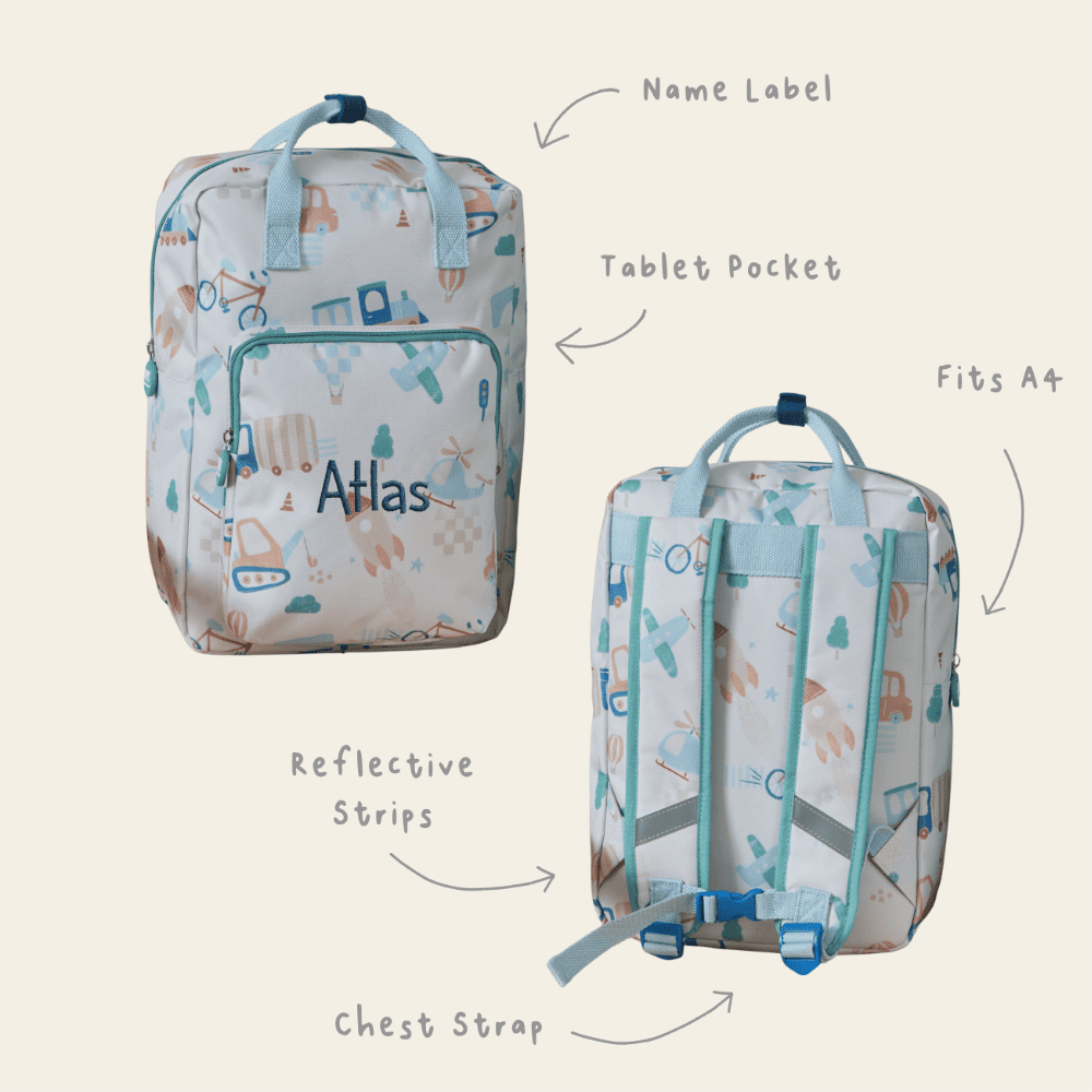 Personalised Under The Same Sky Cube Medium Backpack