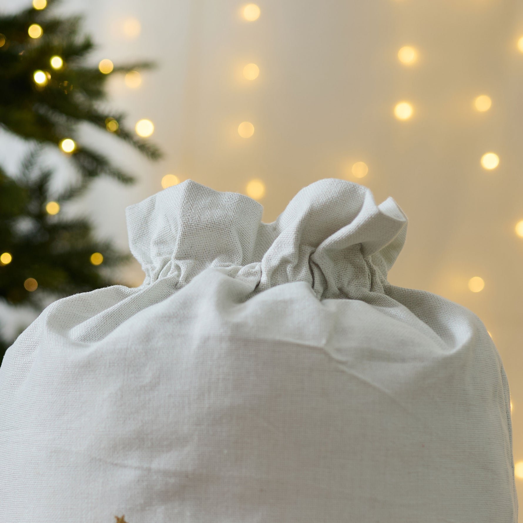 Personalised My 1st Christmas Cream Gift Sack