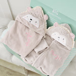 Personalised Hedgehog Splash & Snuggle Gift Set