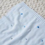 Personalized Blue Spot Bobble Blanket