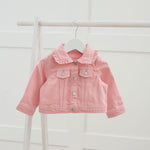 Personalised Flopsy™ Bunny Cross Stitch Pink Denim Jacket