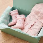 Personalised Pink Spot Rainy Day Set