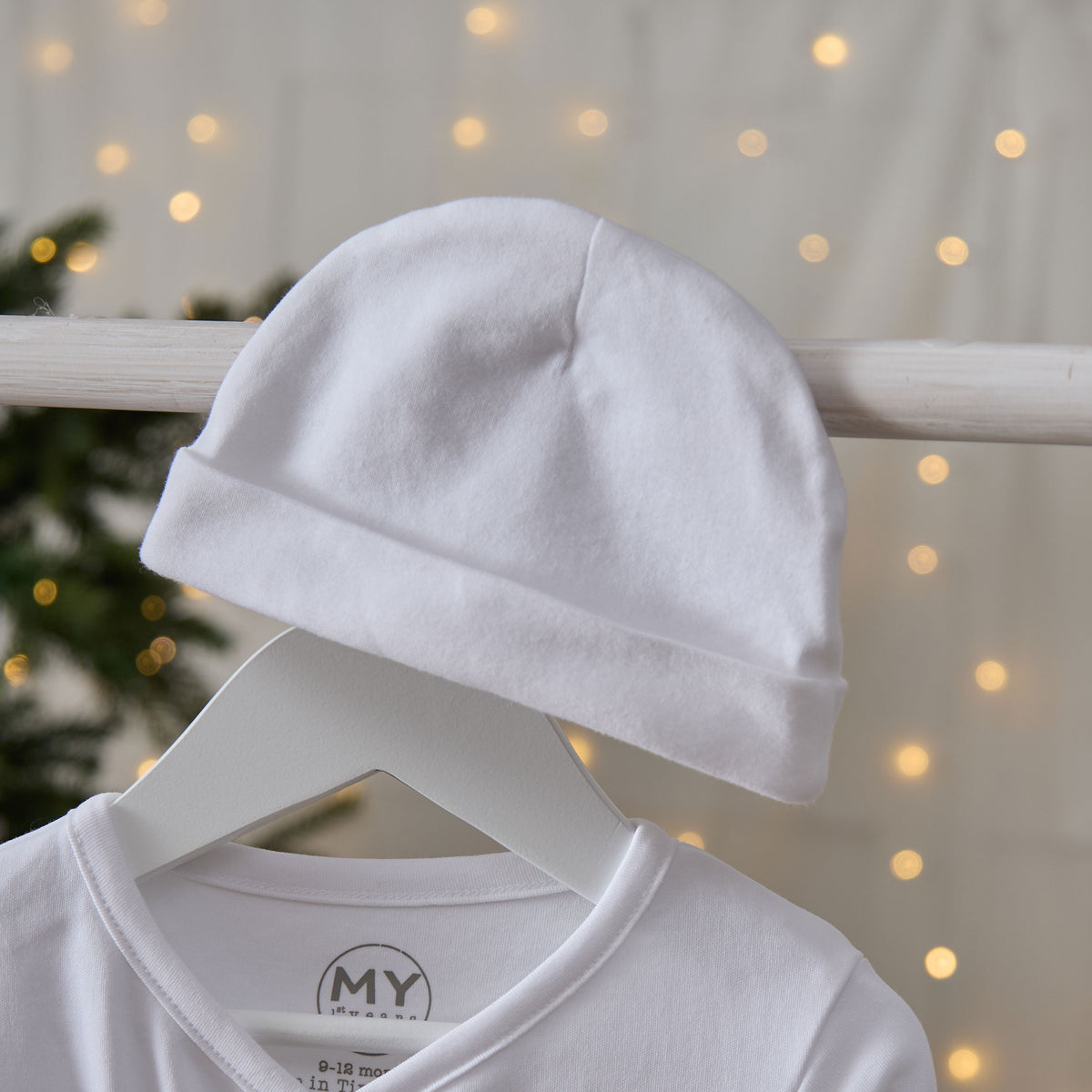 Personalised Most Special Christmas Present Wrap Sleepsuit and Hat