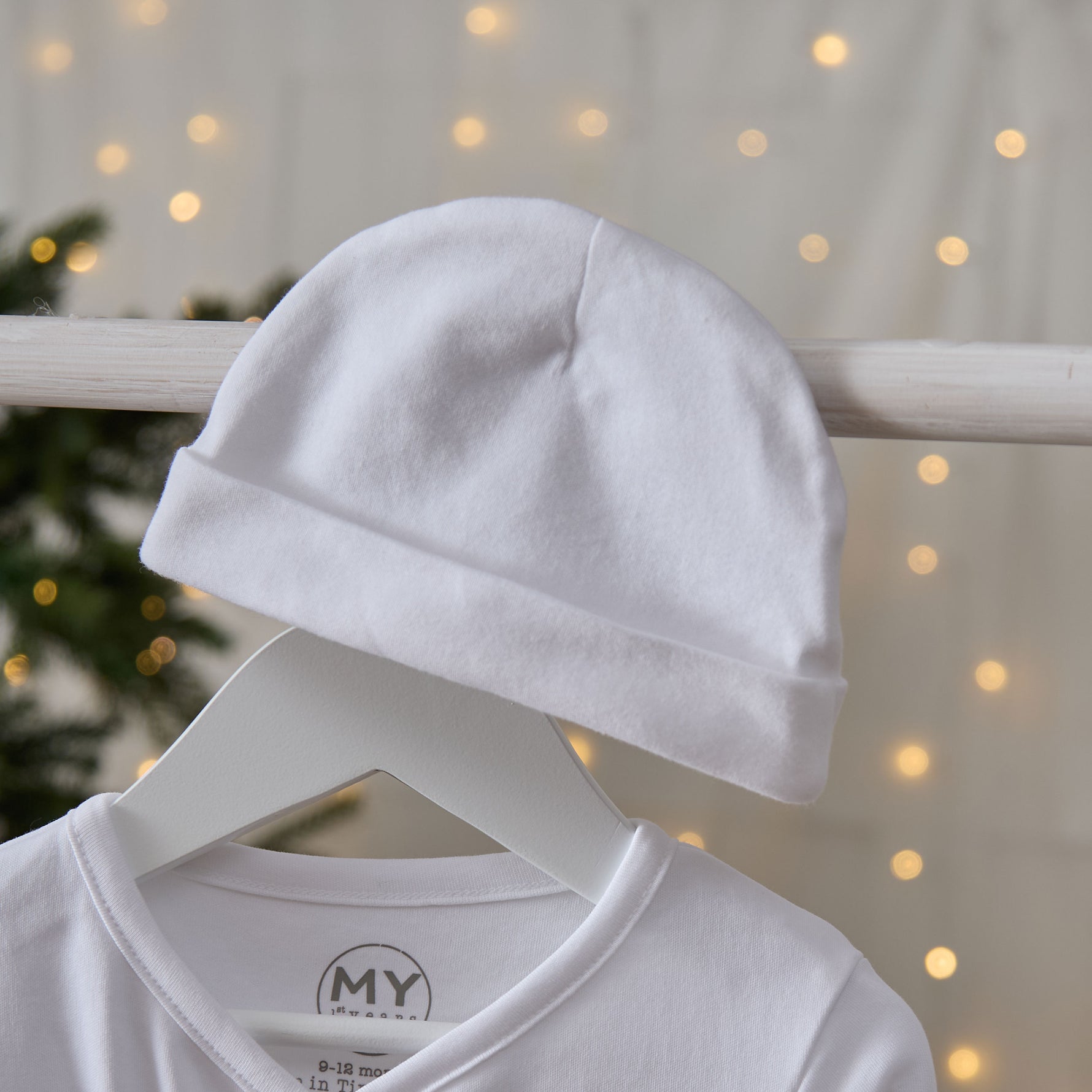 Personalised Most Special Christmas Present Wrap Sleepsuit and Hat