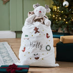 Personalised Plush Neutral Christmas Sack