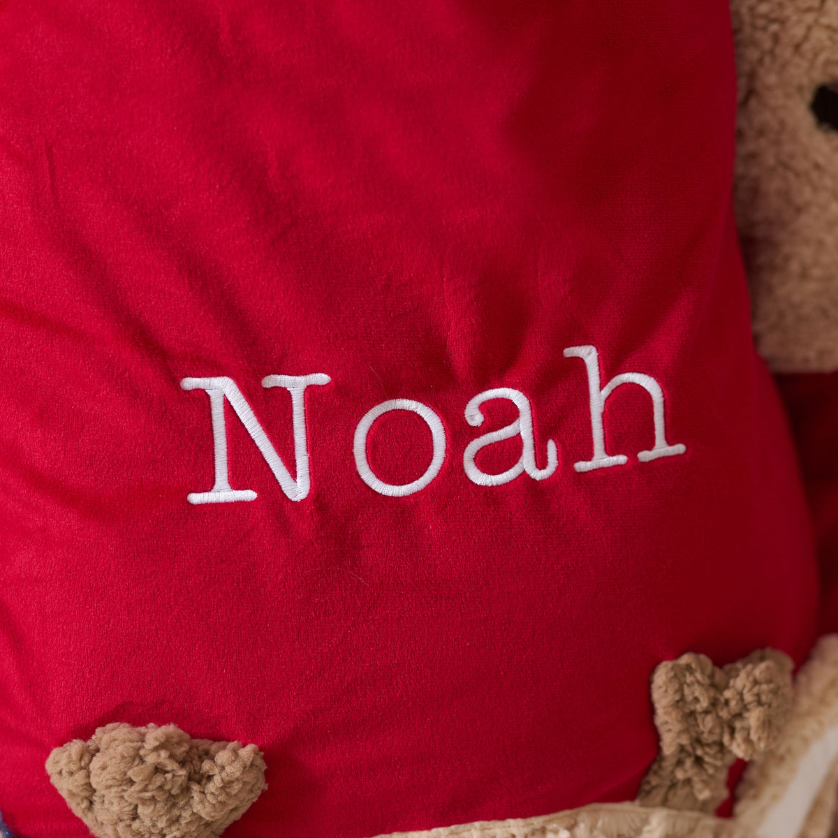 Personalised Large Reindeer Stocking and Sack Gift Set