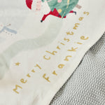 Personalised Christmas Village Fleece Blanket