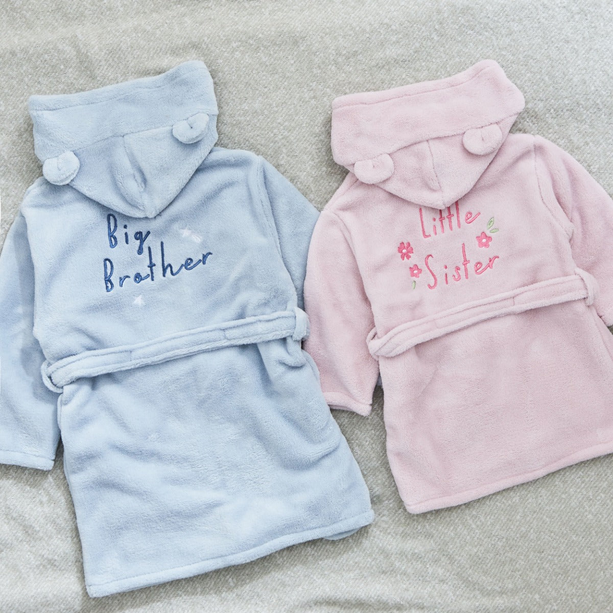 Big Sibling & Little Sibling Asset Fleece Robe Gift Set