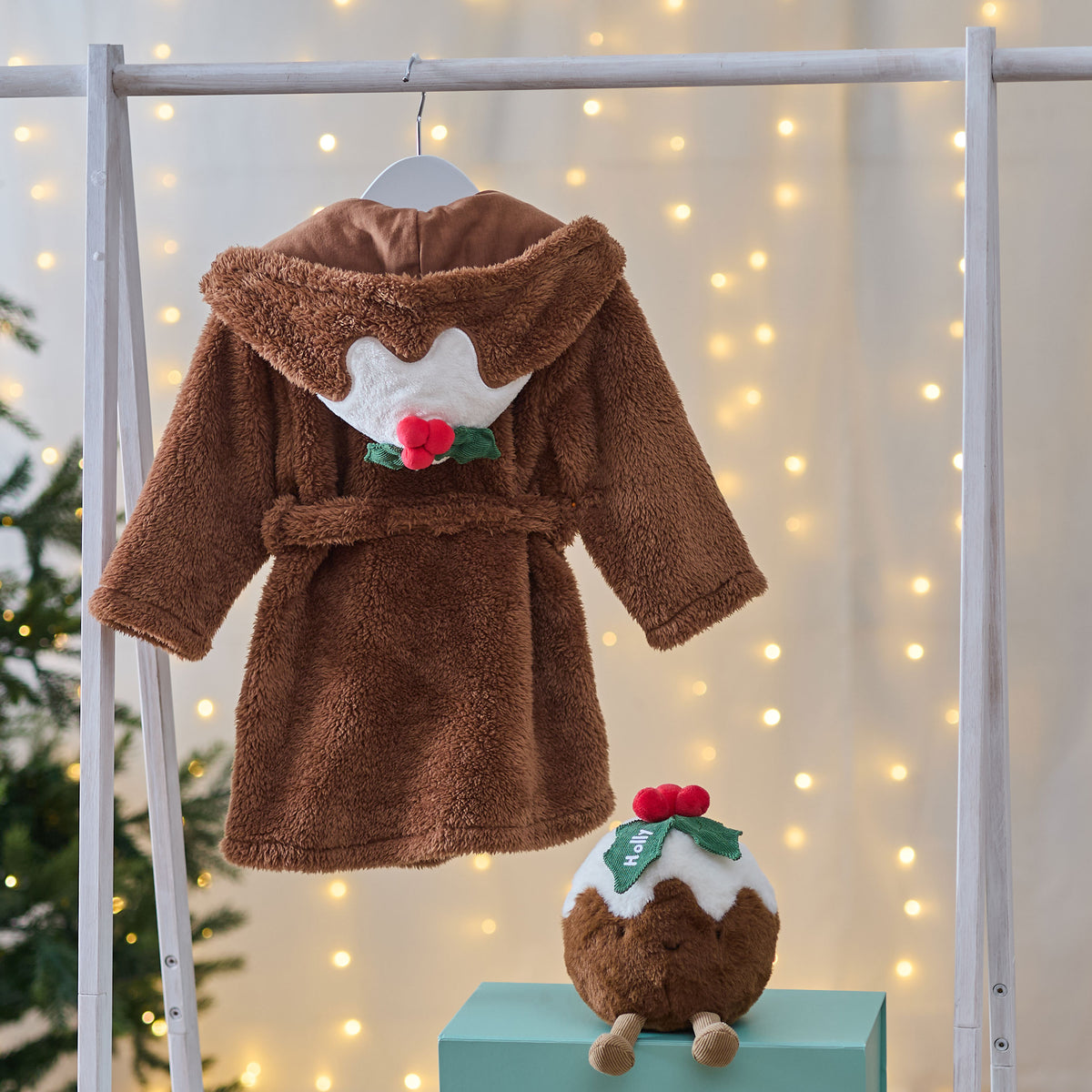 Personalised Christmas Pudding Snuggle and Cuddle Gift Set