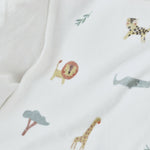 Personalized Safari Animal Print Fleece Blanket
