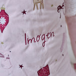 Personalised Pink Sack and Stocking Gift Set