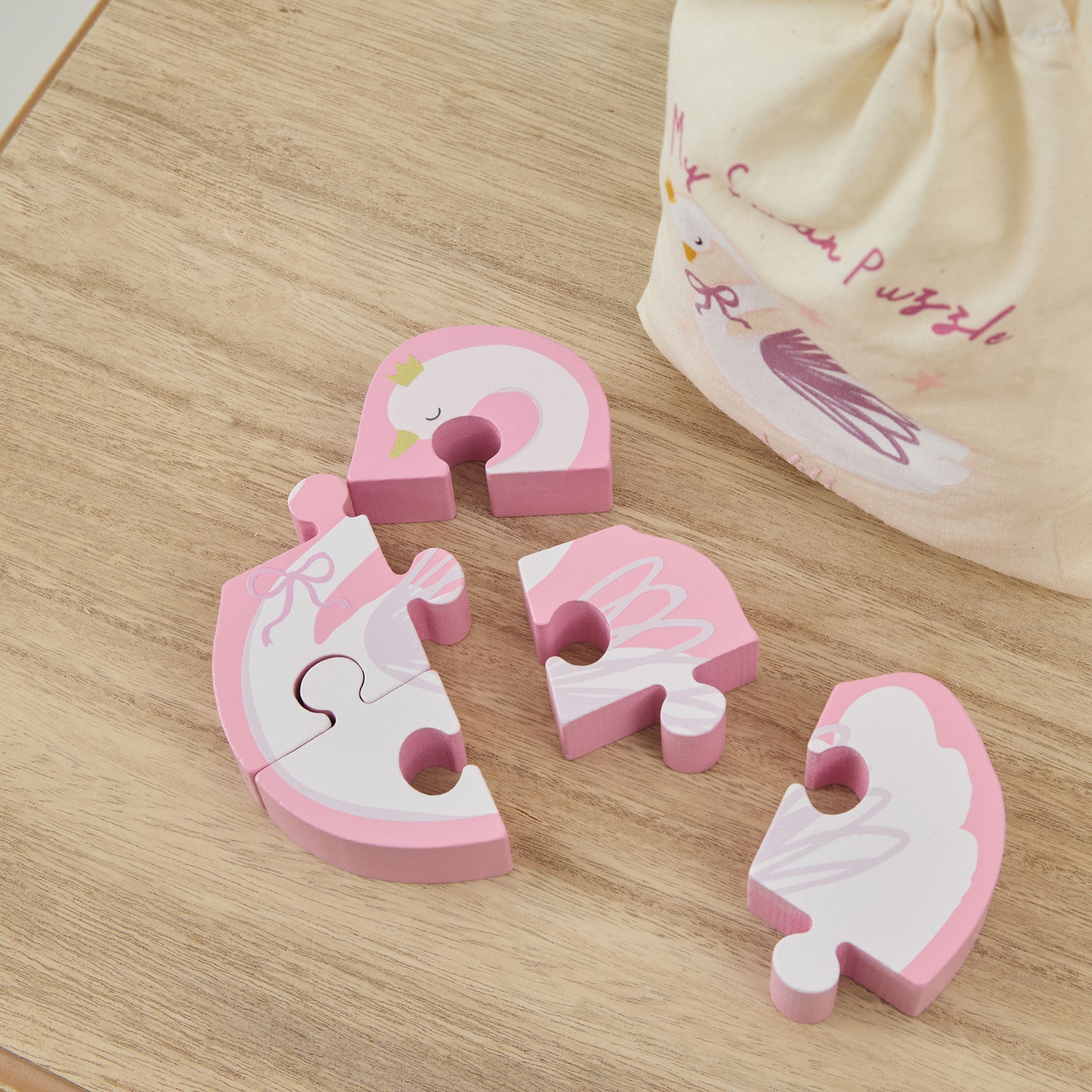 Personalised Swan Puzzle FSC®