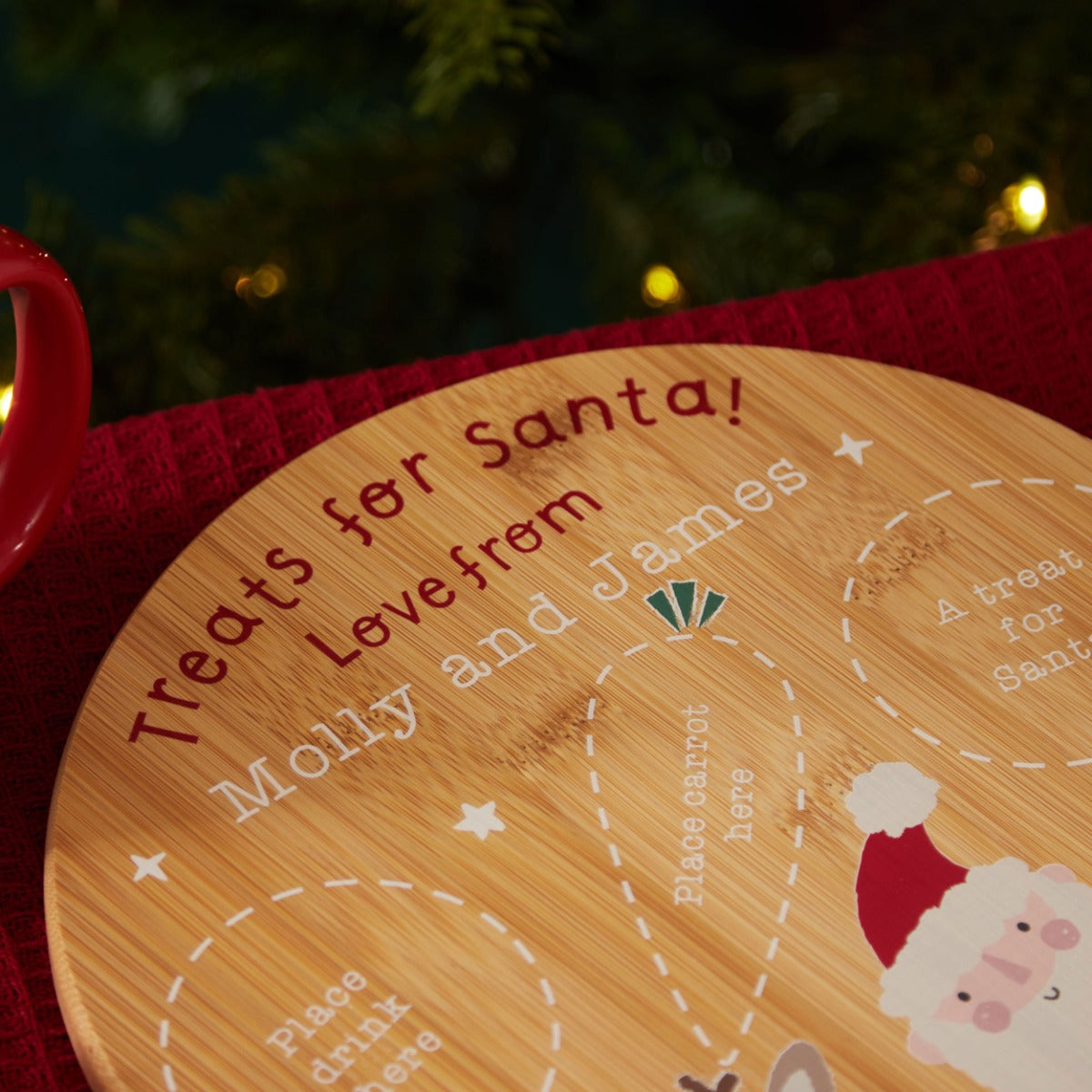 Personalised Traditional Christmas Santa Platter