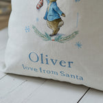 Personalised Peter Rabbit™ Blue Christmas Sack
