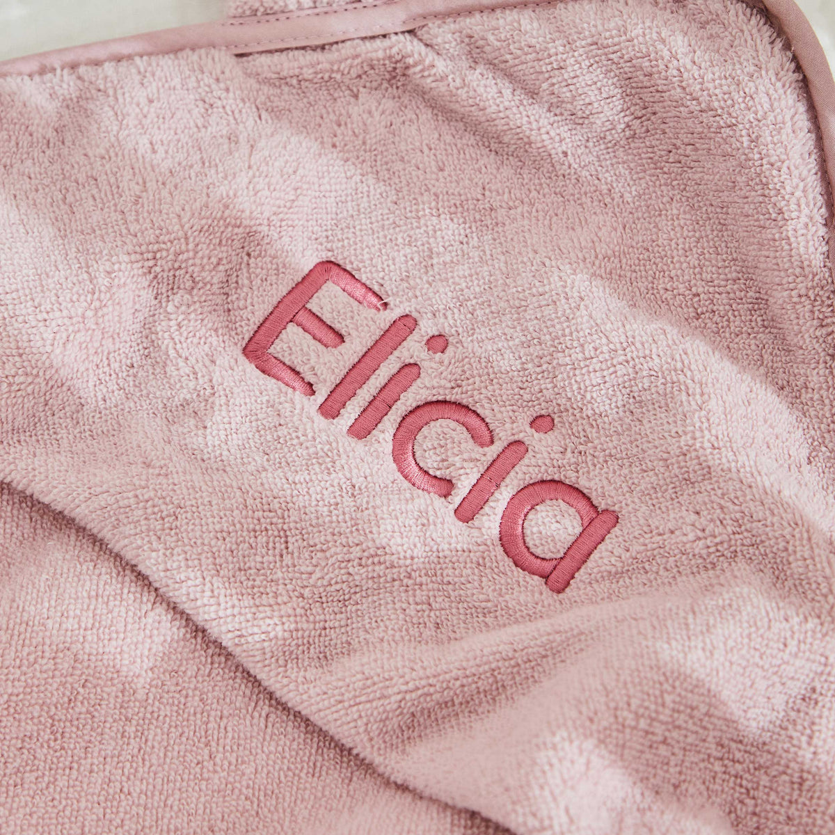 Personalized Large Pink Hooded Bath Towel