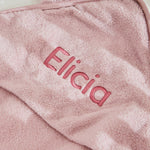 Personalized Large Pink Hooded Bath Towel