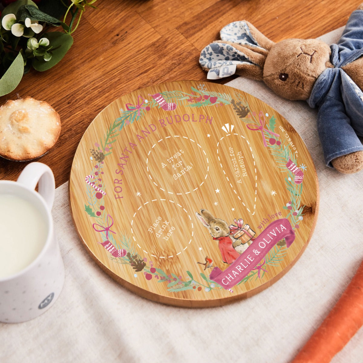 Personalised Flopsy™ Christmas Santa Platter
