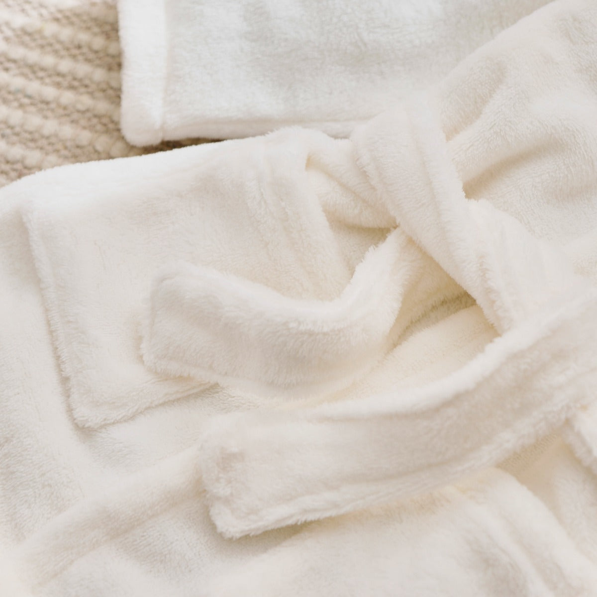 Personalized Bear Ivory Fleece Robe